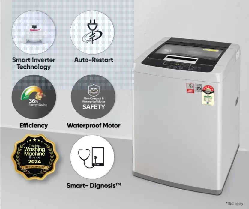 Onida top load fiber body crystal 6.2kg top load fully automatic washing machine